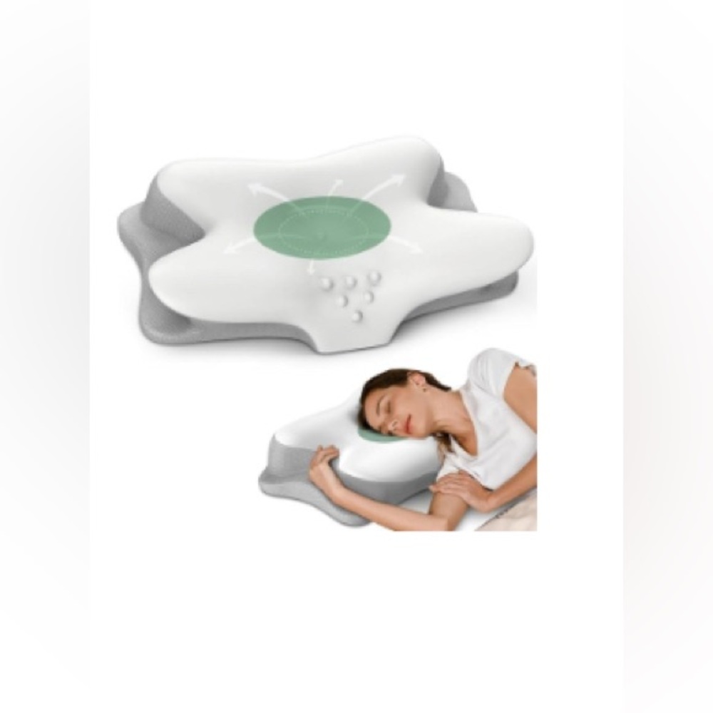 Cervical Neck Pillow - Cooling Pillow for Neck Pain Relief, Ergonomic Side Sleep